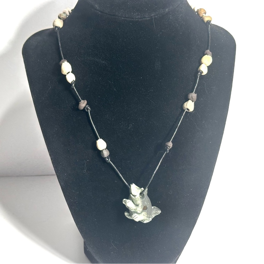 Skunk Spirit Animal Necklace Natural Elements Native American Earthy Forest Punk